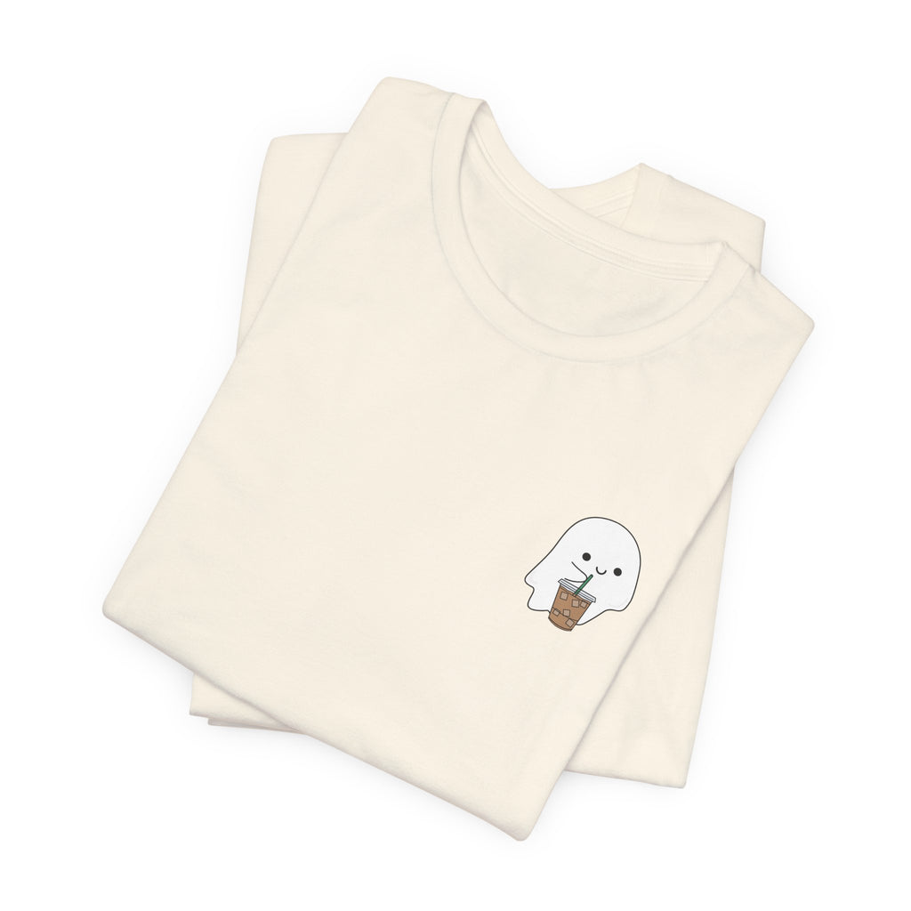 Seal with Coffee T-Shirt — Cute Minimal Pocket Graphic Tee