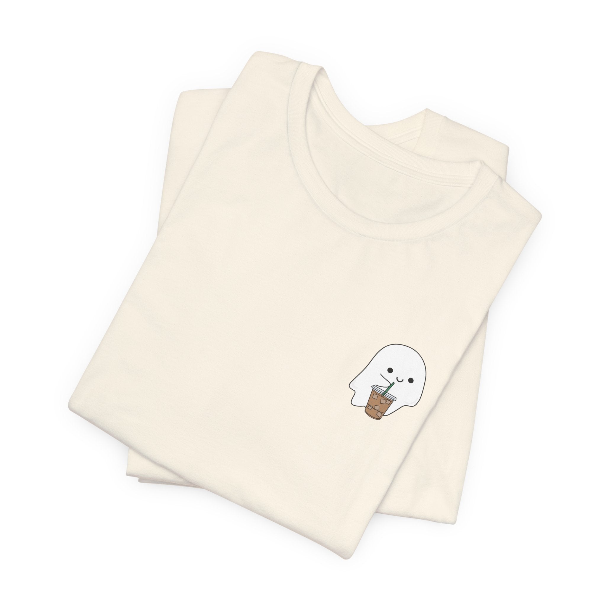Seal with Coffee T-Shirt — Cute Minimal Pocket Graphic Tee