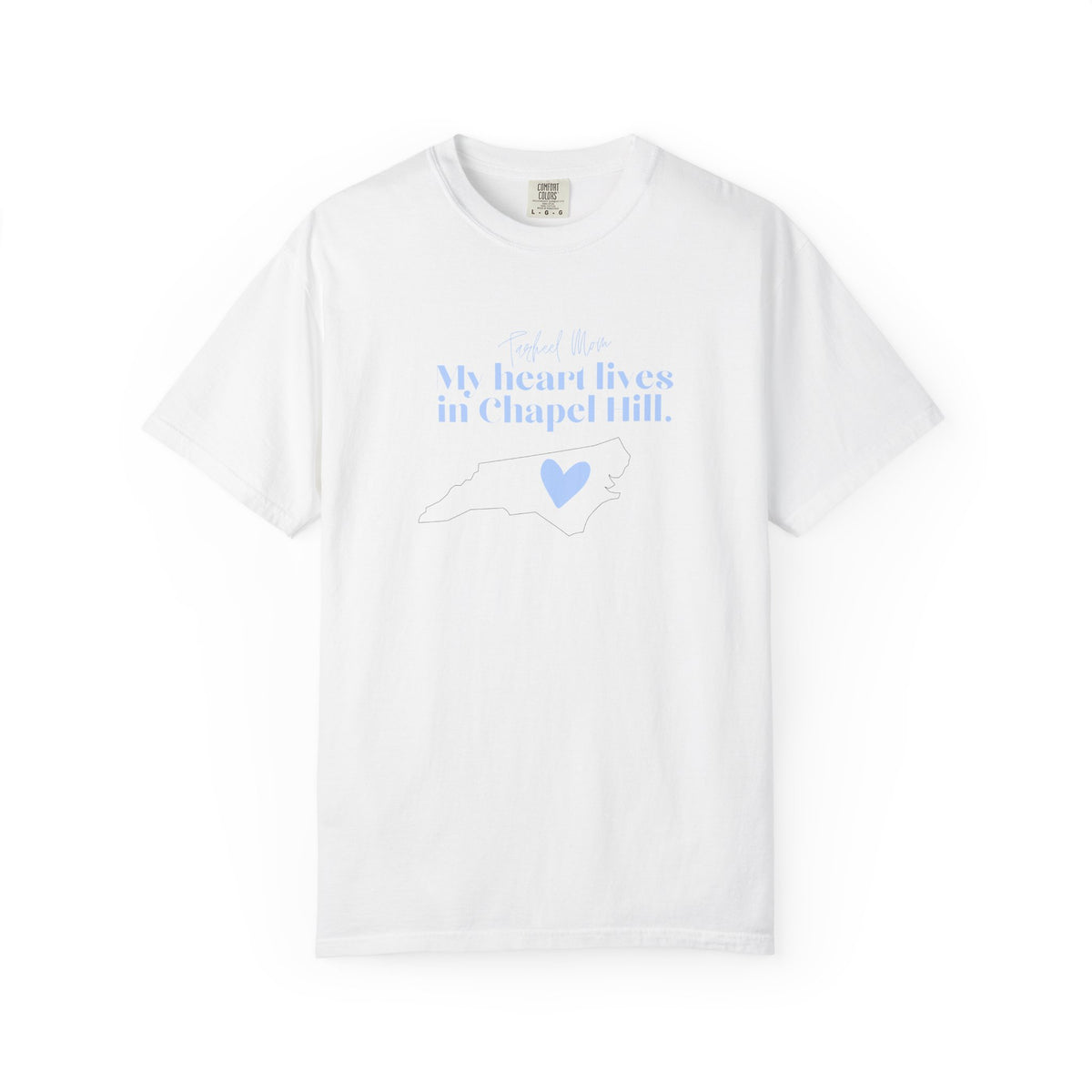 Chapel Hill Heart T-Shirt – "My heart lives in Chapel Hill" Cotton Tee