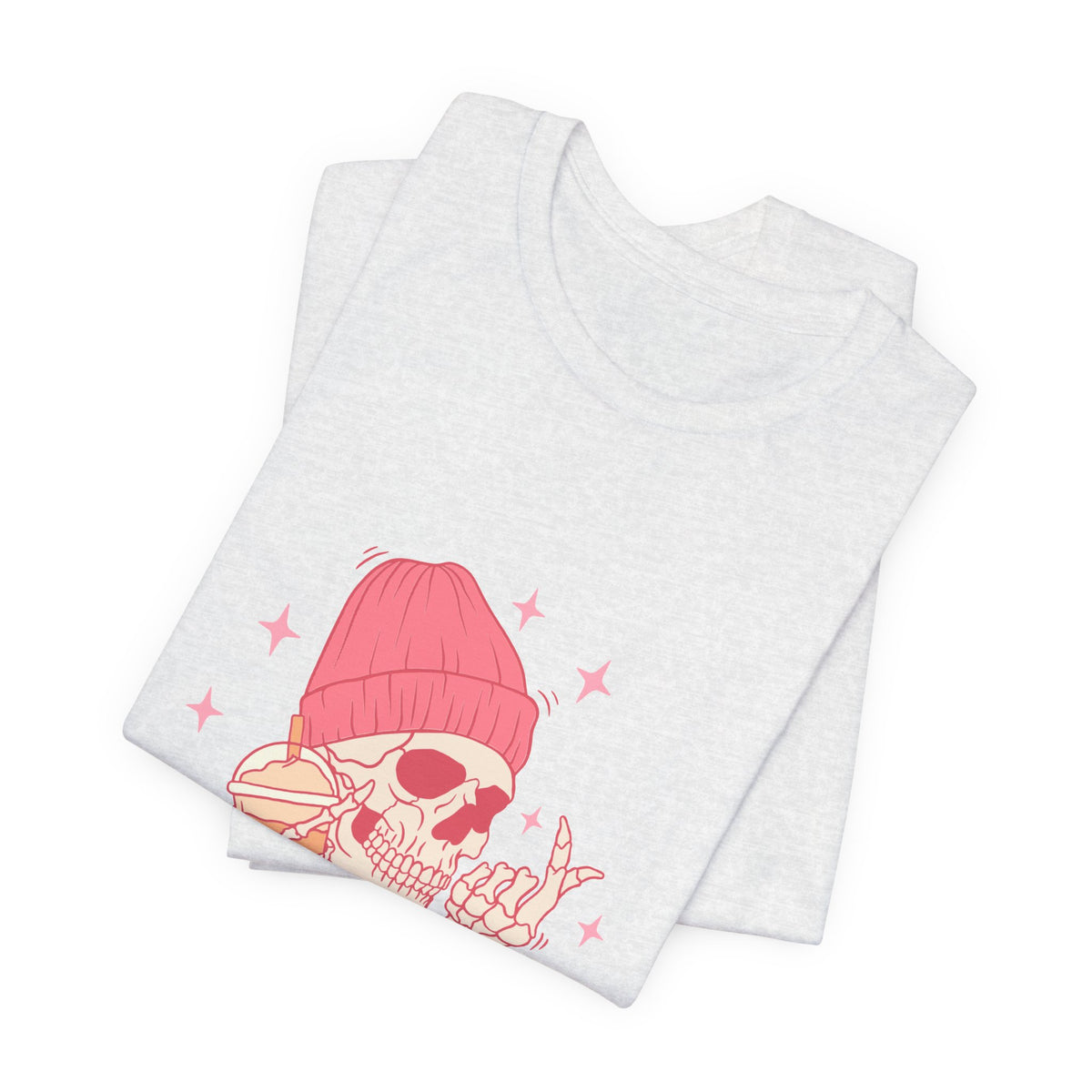 Spook & Chill Skull Tee — Pink Halloween Graphic T-Shirt