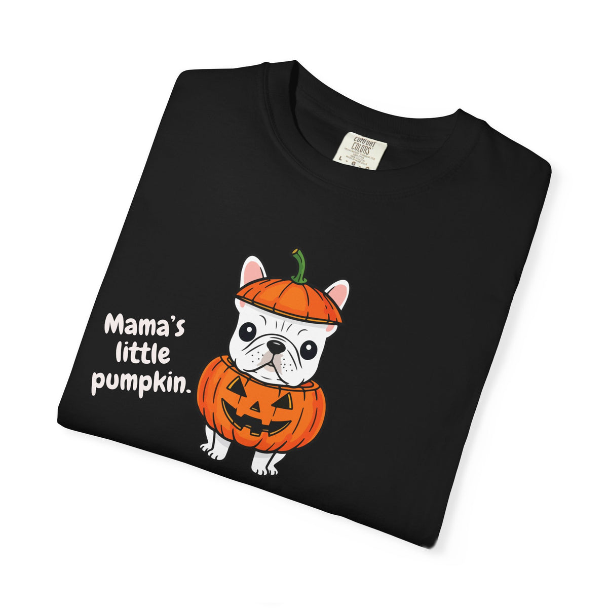 Mama's Little Pumpkin Dog T-Shirt — Cute Halloween Puppy Tee