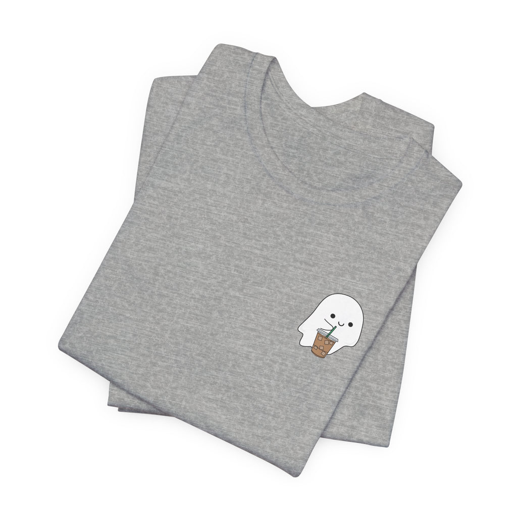 Seal with Coffee T-Shirt — Cute Minimal Pocket Graphic Tee