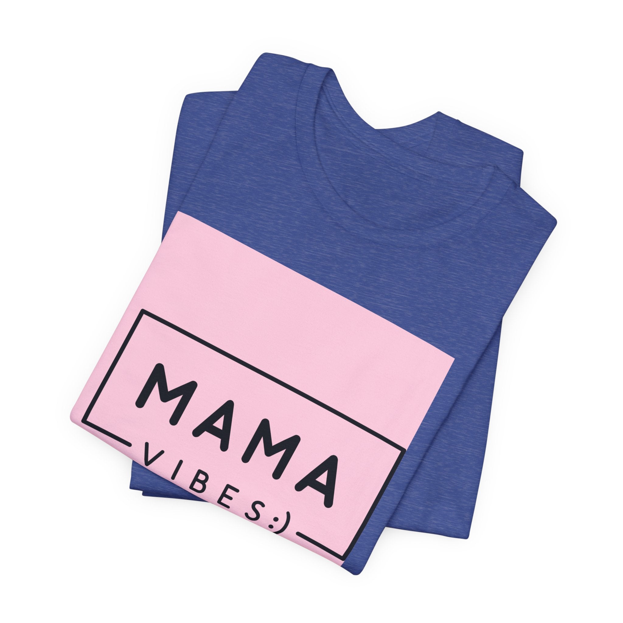 Mama Vibes Pink Graphic Tee – Mothers Day Casual T‑Shirt