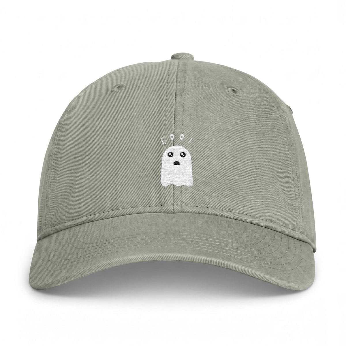 Washed Cap — Coastal Ghost Embroidered Dad Hat
