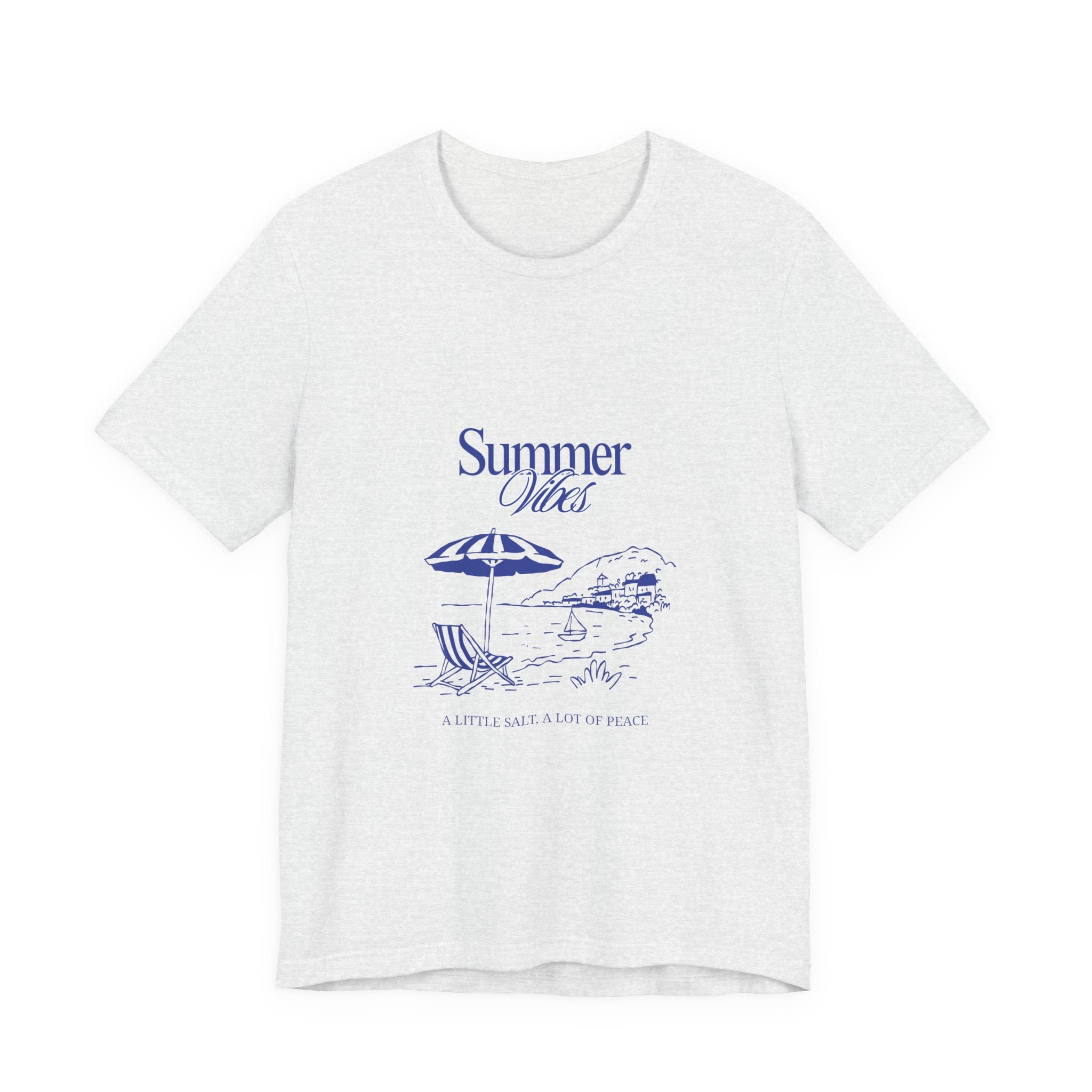 Summer Vibes Beach T-Shirt — "A Little Salt & Lots of Peace" Graphic Tee