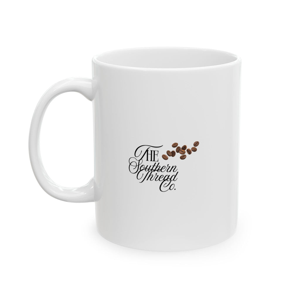 Coffee Love Ceramic Mug — Cute Heart & Smiling Cup Design (11oz, 15oz)