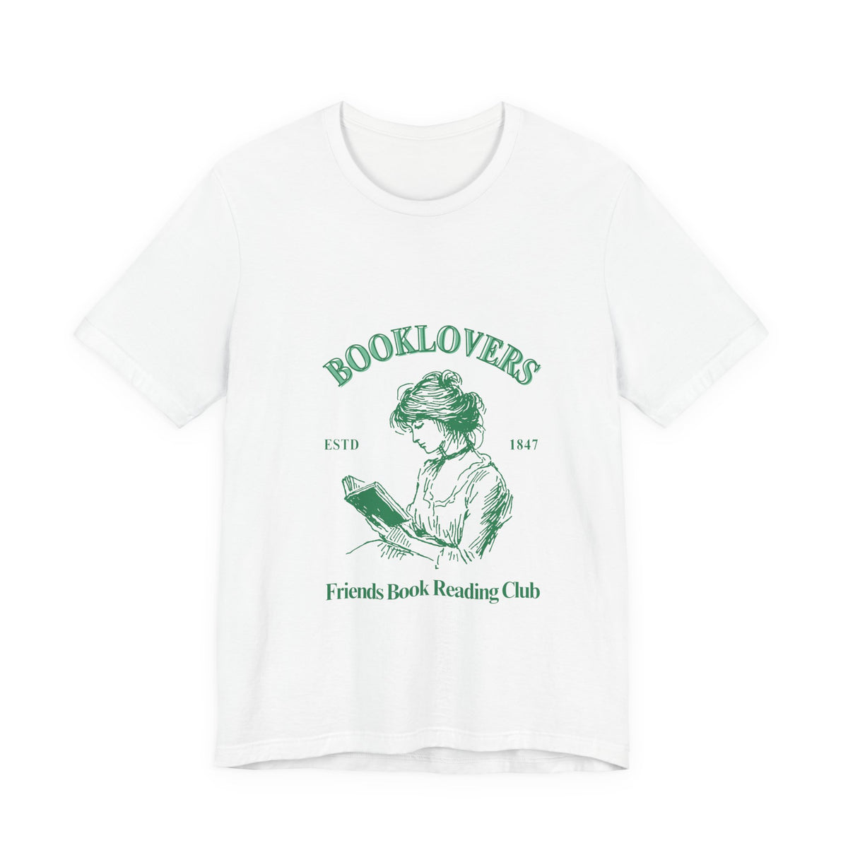 Booklovers Tee — Vintage ‘Friends Book Reading Club’ Graphic Shirt