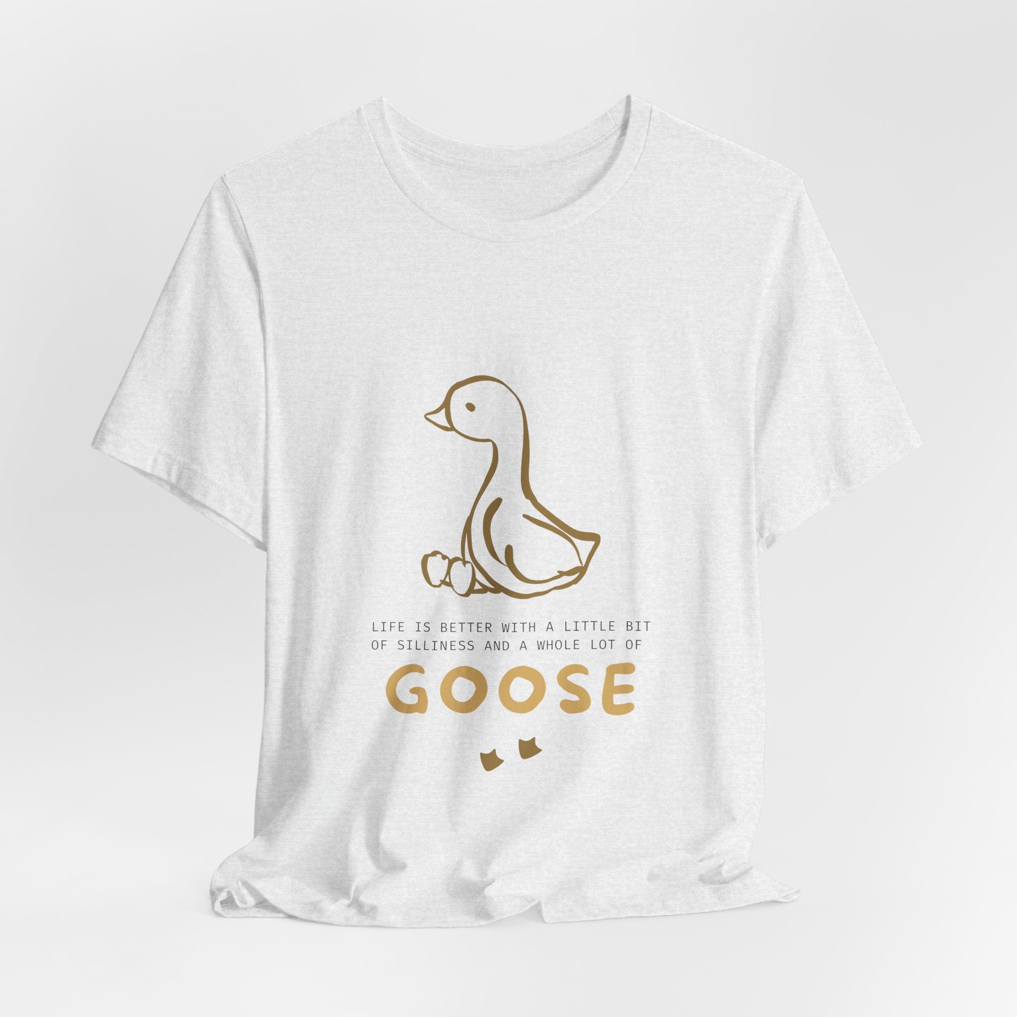 Goose Graphic Tee – Cute Minimal Duckling Design