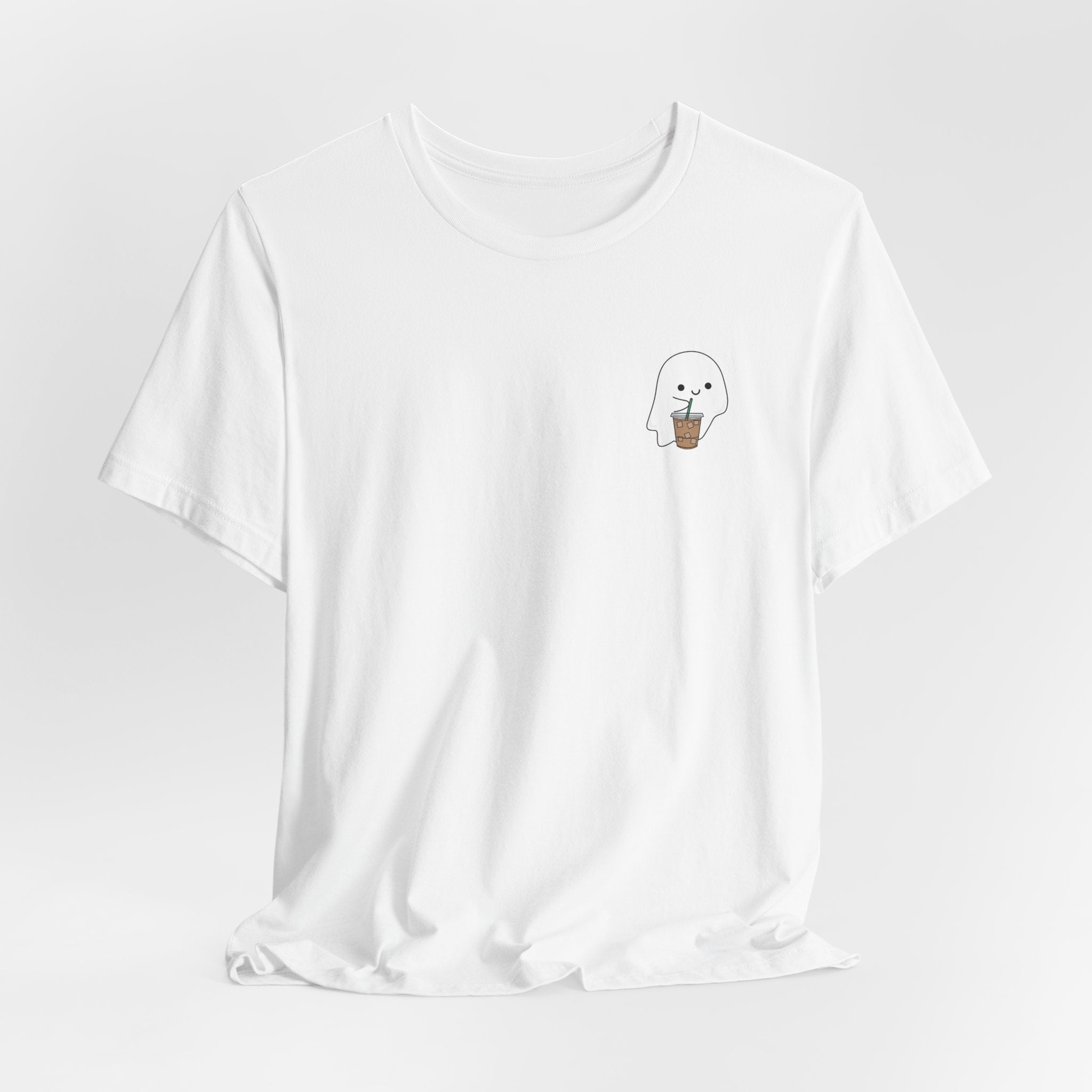Seal with Coffee T-Shirt — Cute Minimal Pocket Graphic Tee