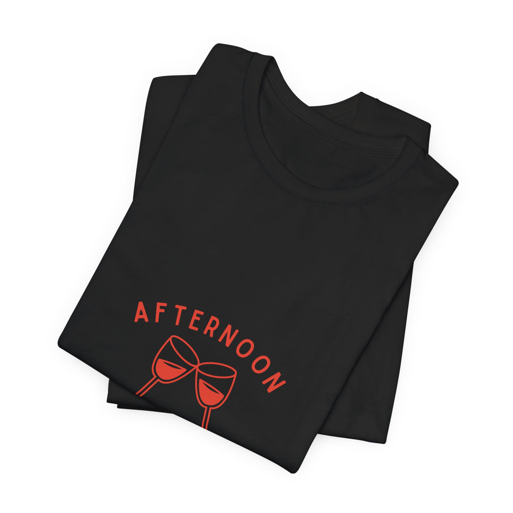 Afternoon Wine Club Tee — Vintage Wine Glasses Graphic Shirt