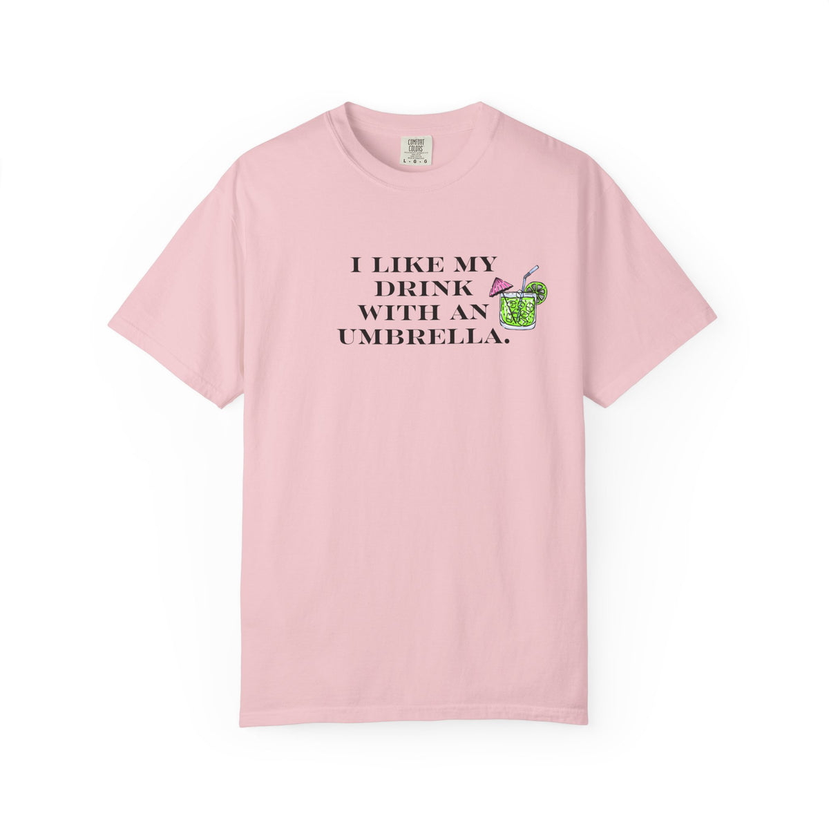 Certified Mixologist T-Shirt — I Like My Drink With An Umbrella Cocktail Tee