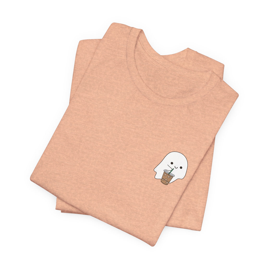 Seal with Coffee T-Shirt — Cute Minimal Pocket Graphic Tee