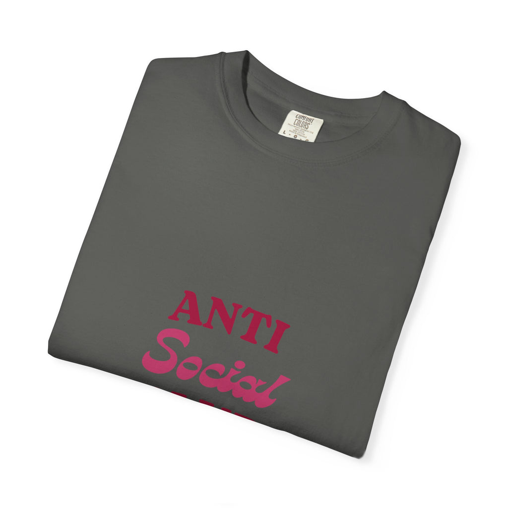 Anti Social Club T-Shirt — Minimalist Retro Red Graphic Tee