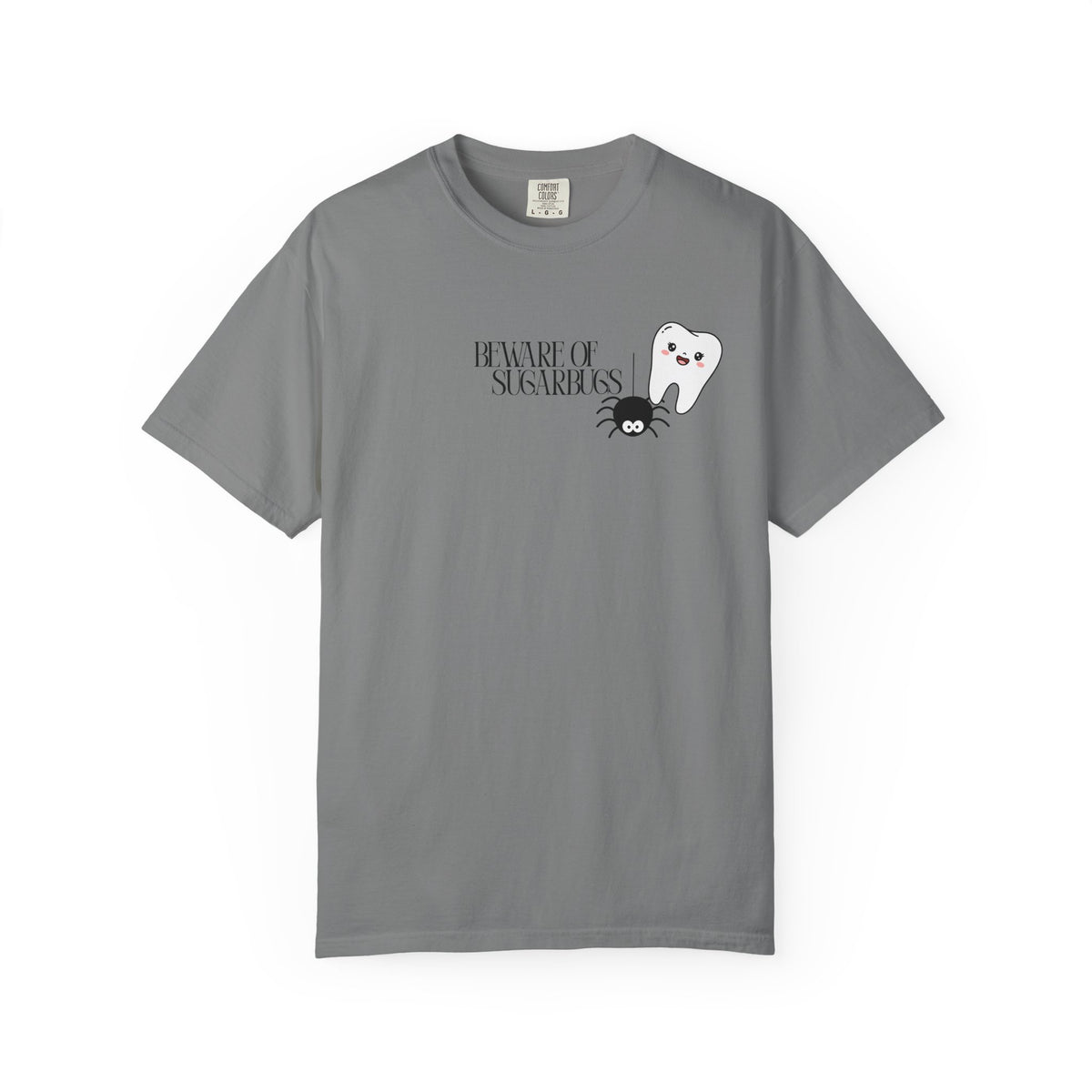 Tooth Fairy Halloween T-Shirt — Cute Witch Tooth with Toothbrush & Spider