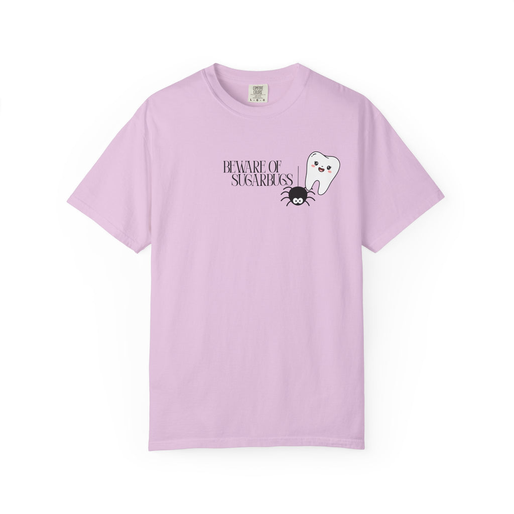 Tooth Fairy Halloween T-Shirt — Cute Witch Tooth with Toothbrush & Spider