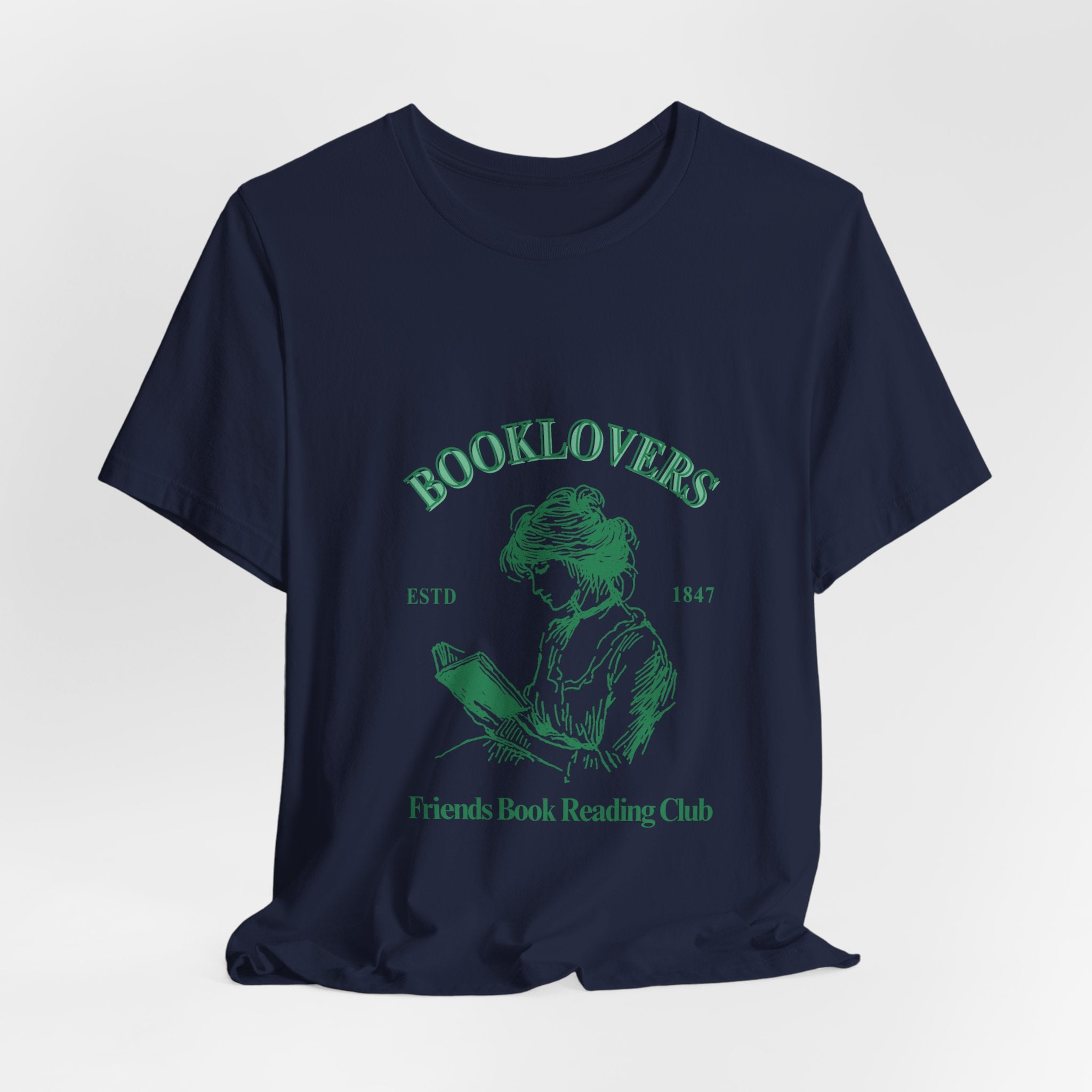 Booklovers Tee — Vintage ‘Friends Book Reading Club’ Graphic Shirt