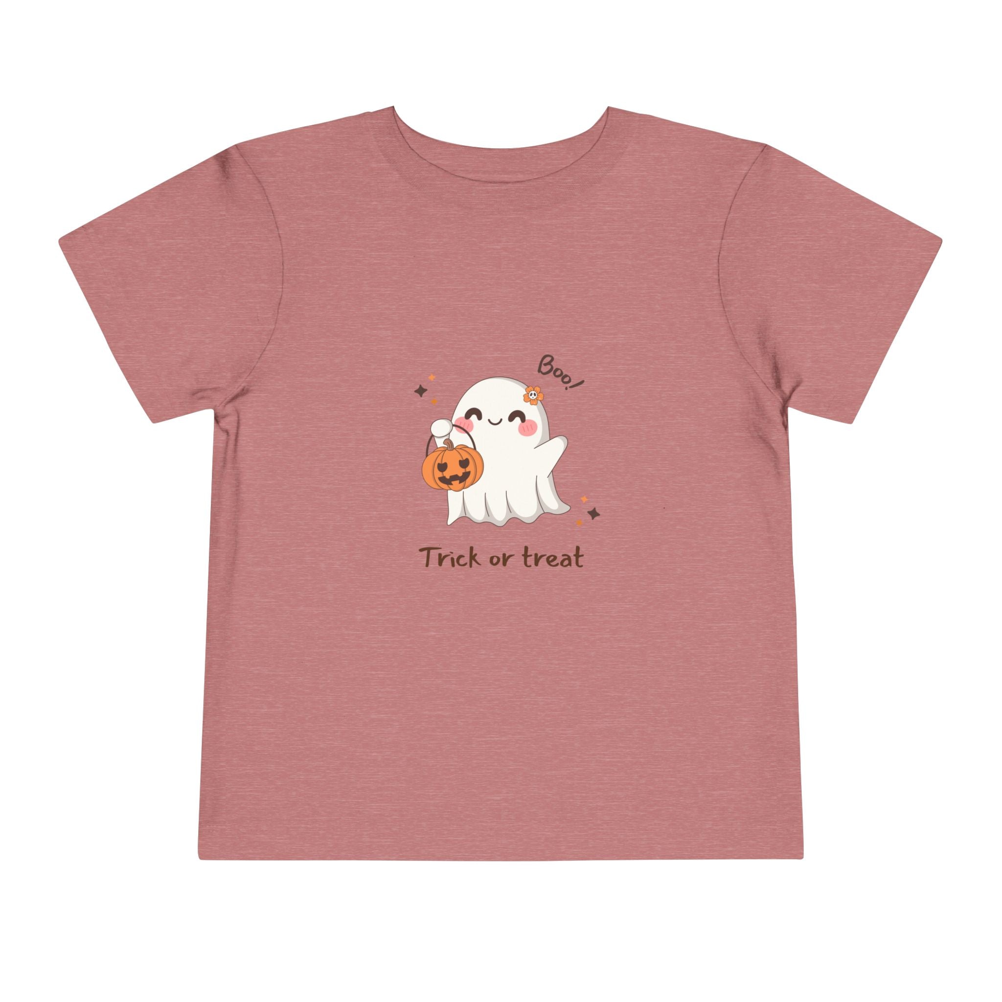 Toddler Tee — Cute Ghost ‘Trick or Treat’ Halloween Shirt