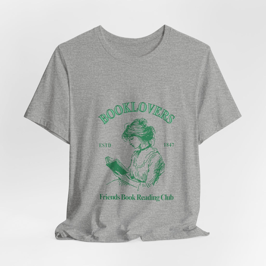 Booklovers Tee — Vintage ‘Friends Book Reading Club’ Graphic Shirt