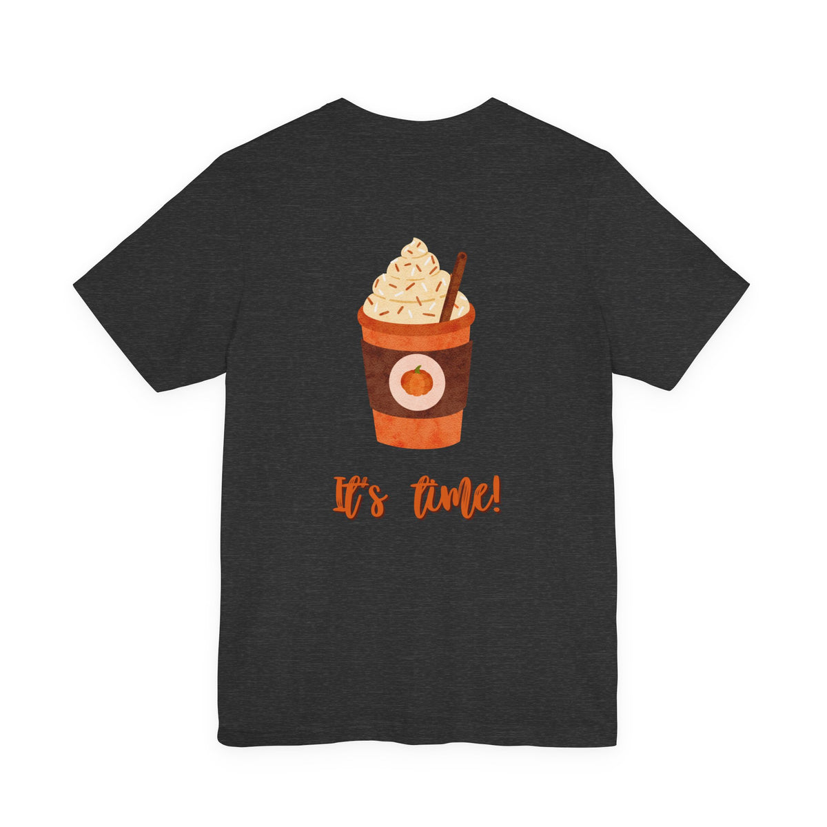 Pumpkin Spice Latte Tee — “Spice Latte Taster” Chest Logo & Back ‘It’s Time!’ Graphic