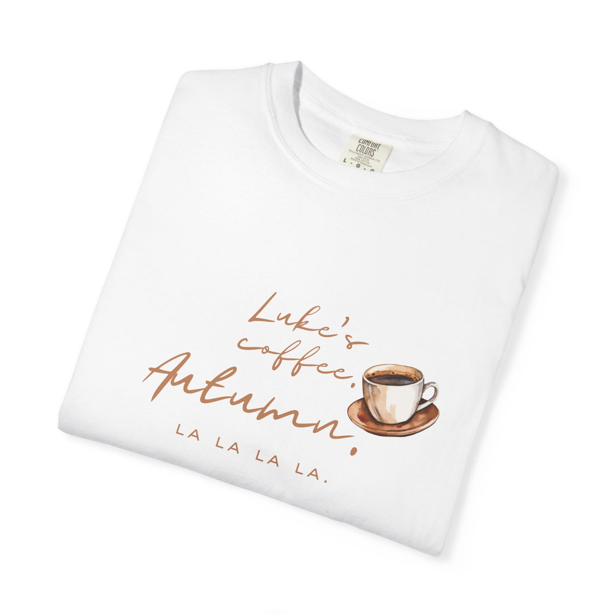 Autumn Coffee Tee — "Luke's Coffee & Autumn" Graphic T-Shirt