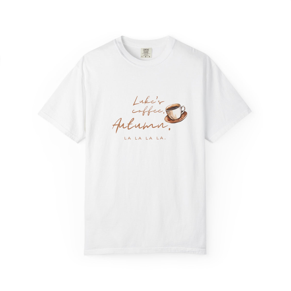 Autumn Coffee Tee — "Luke's Coffee & Autumn" Graphic T-Shirt