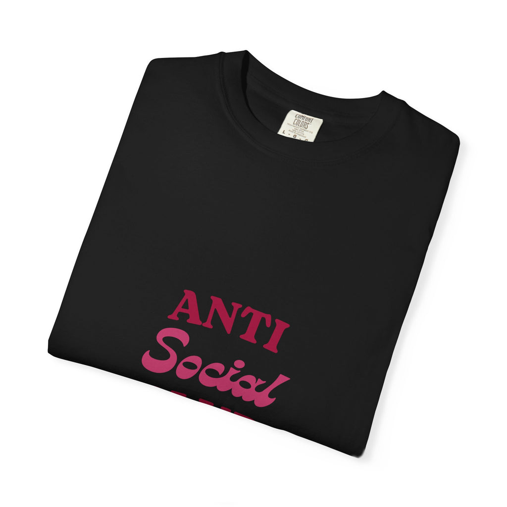 Anti Social Club T-Shirt — Minimalist Retro Red Graphic Tee