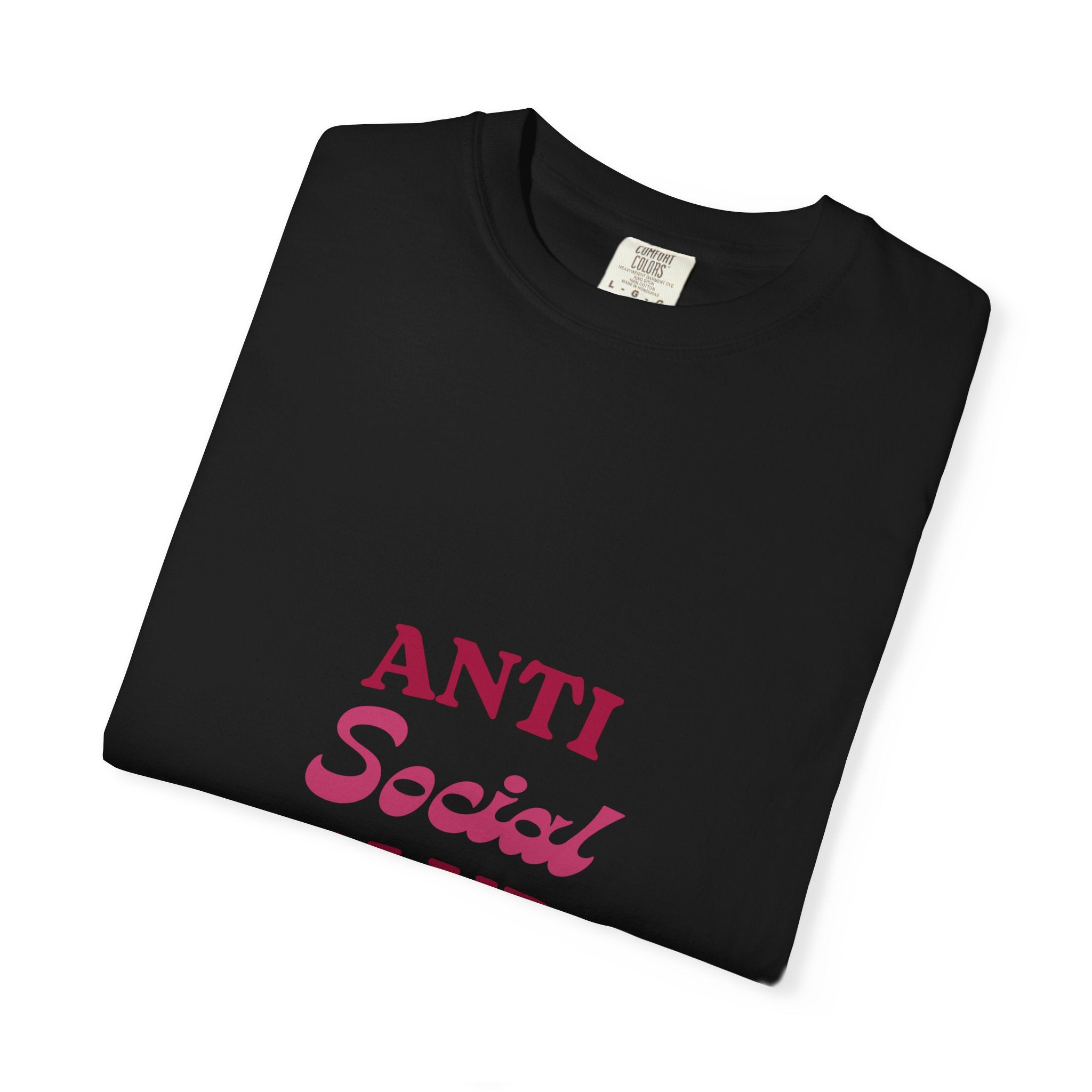 Anti Social Club T-Shirt — Minimalist Retro Red Graphic Tee