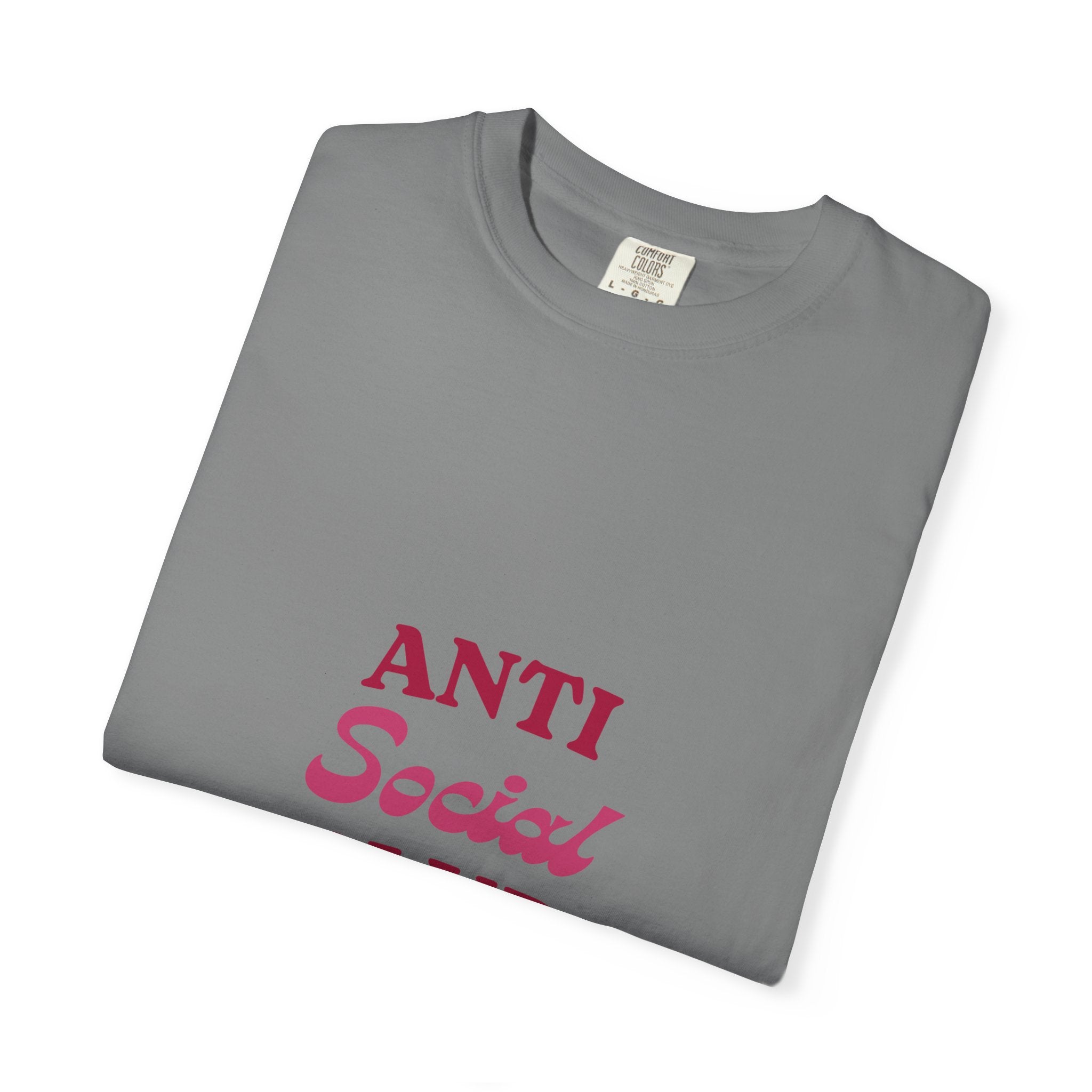 Anti Social Club T-Shirt — Minimalist Retro Red Graphic Tee