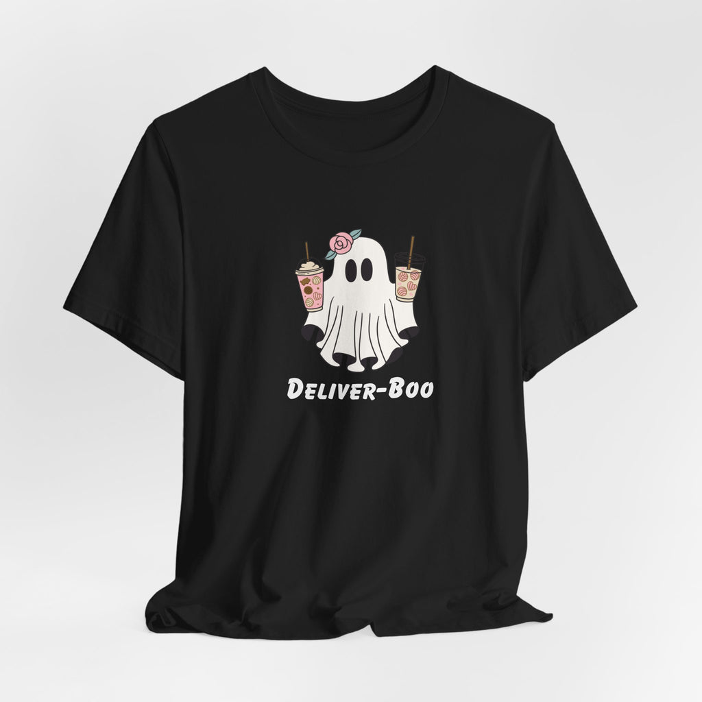 Deliver-Boo Ghost Tee – Cute Halloween Coffee T-Shirt