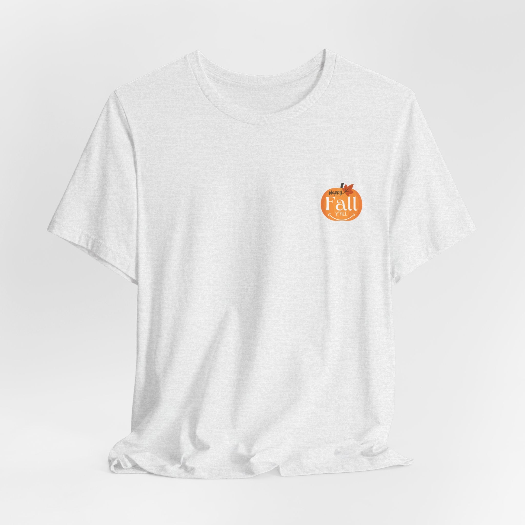 Hello Fall Tee — Cute Goose with Pumpkins Autumn Shirt