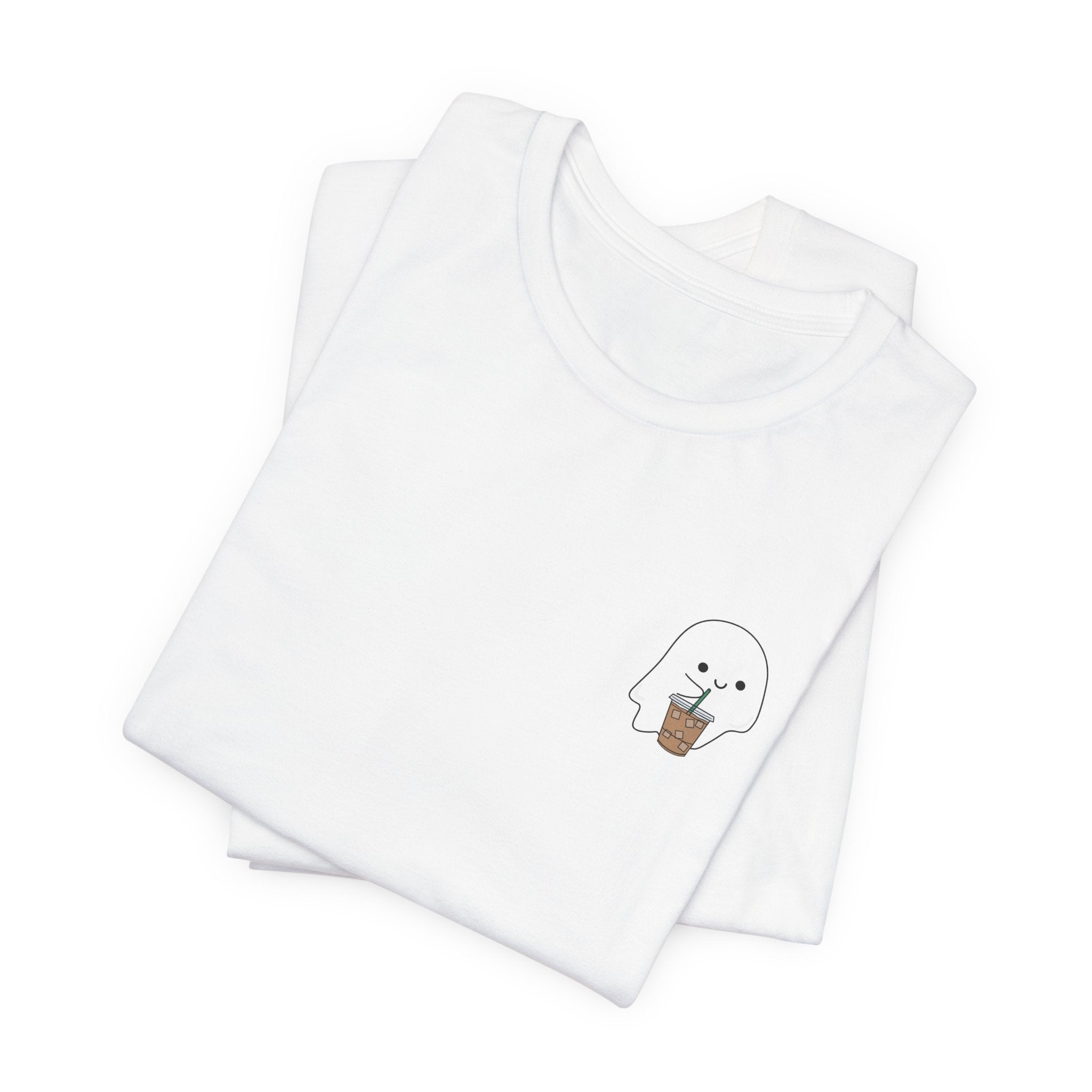Seal with Coffee T-Shirt — Cute Minimal Pocket Graphic Tee
