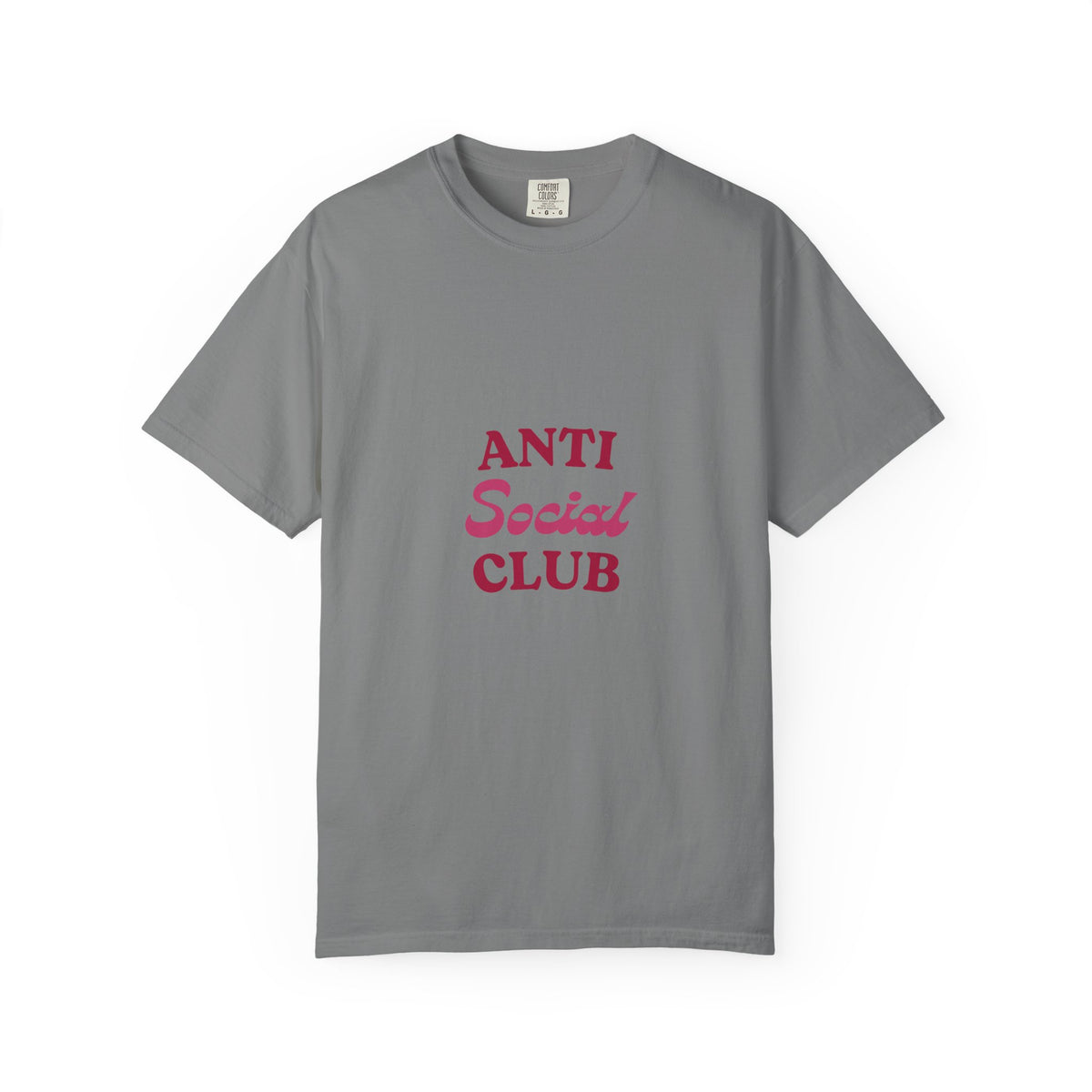 Anti Social Club T-Shirt — Minimalist Retro Red Graphic Tee