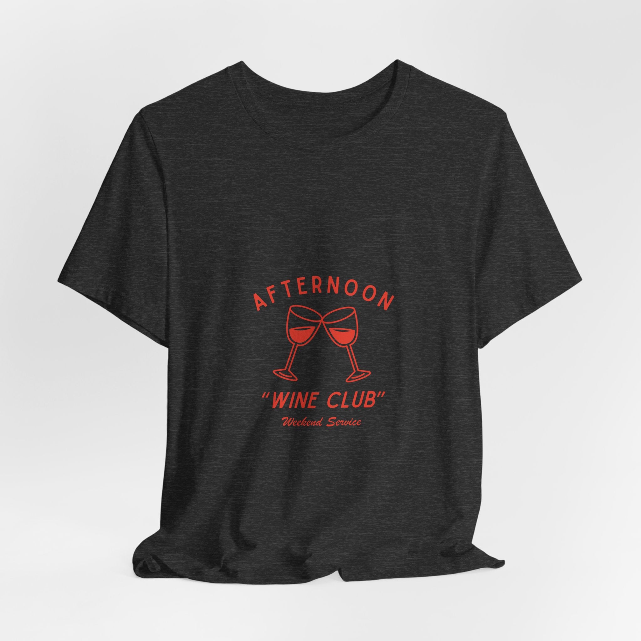 Afternoon Wine Club Tee — Vintage Wine Glasses Graphic Shirt