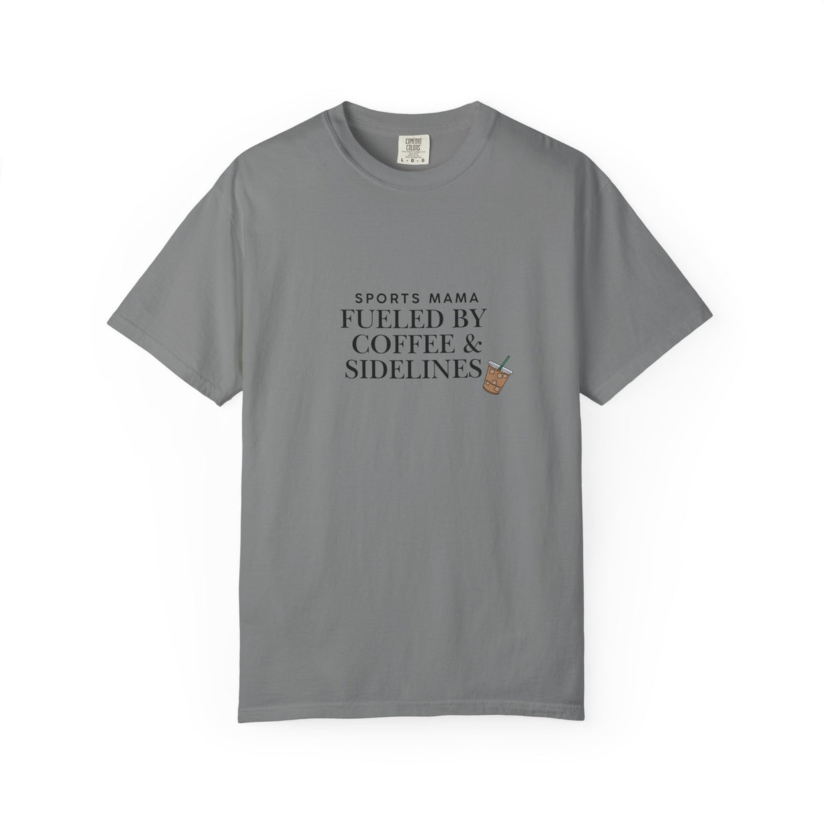 Sports Mama T-Shirt — "Fueled by Coffee & Sidelines" Graphic Tee