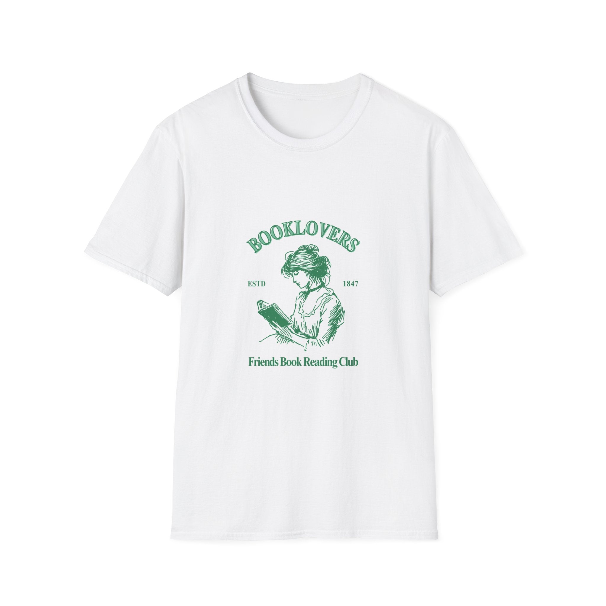 Booklovers T-Shirt — Vintage Reader Graphic Tee (Friends Beach Reading Club)