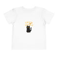 Toddler Tee — "Trick or Treat" Black Cat Halloween Shirt