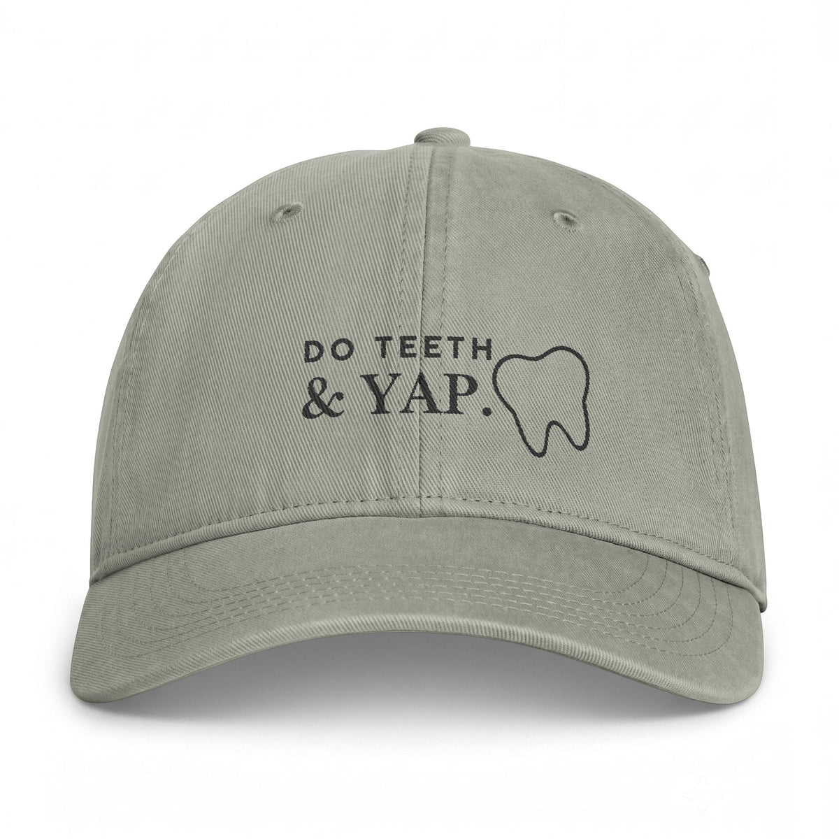 Do Teeth & Yap Dad Hat — Washed Coastal Cap for Dental