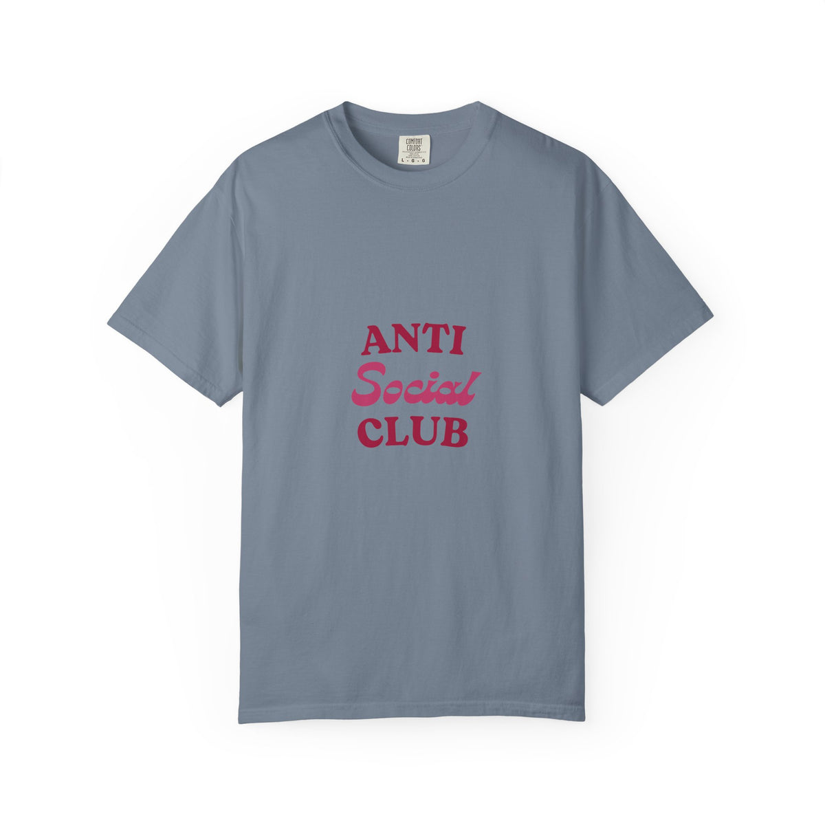 Anti Social Club T-Shirt — Minimalist Retro Red Graphic Tee