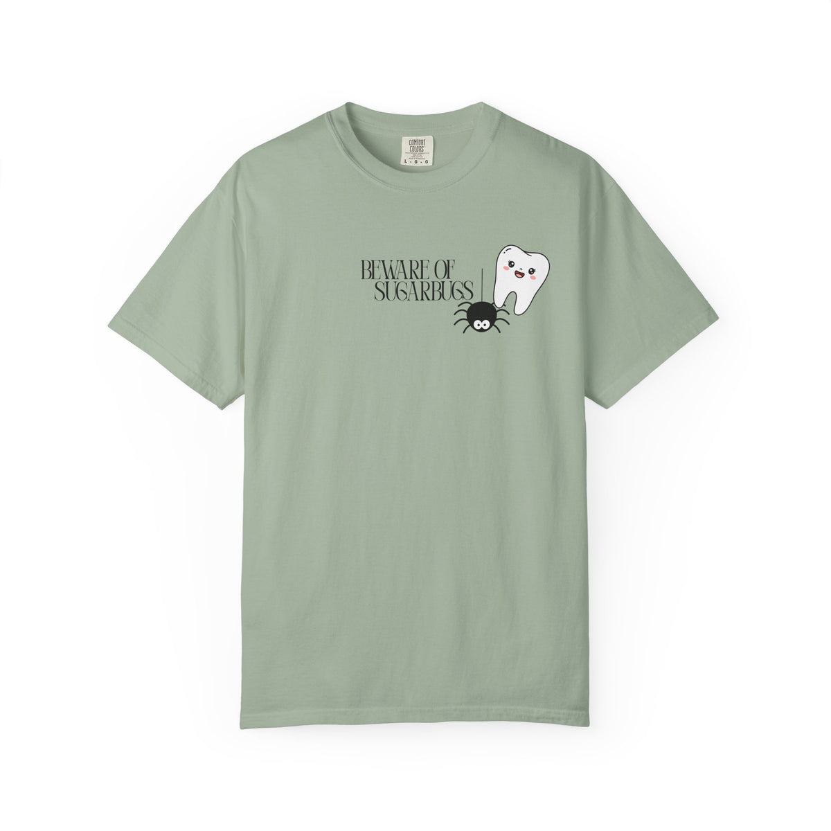 Tooth Fairy Halloween T-Shirt — Cute Witch Tooth with Toothbrush & Spider