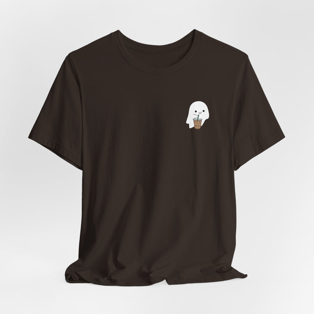 Seal with Coffee T-Shirt — Cute Minimal Pocket Graphic Tee