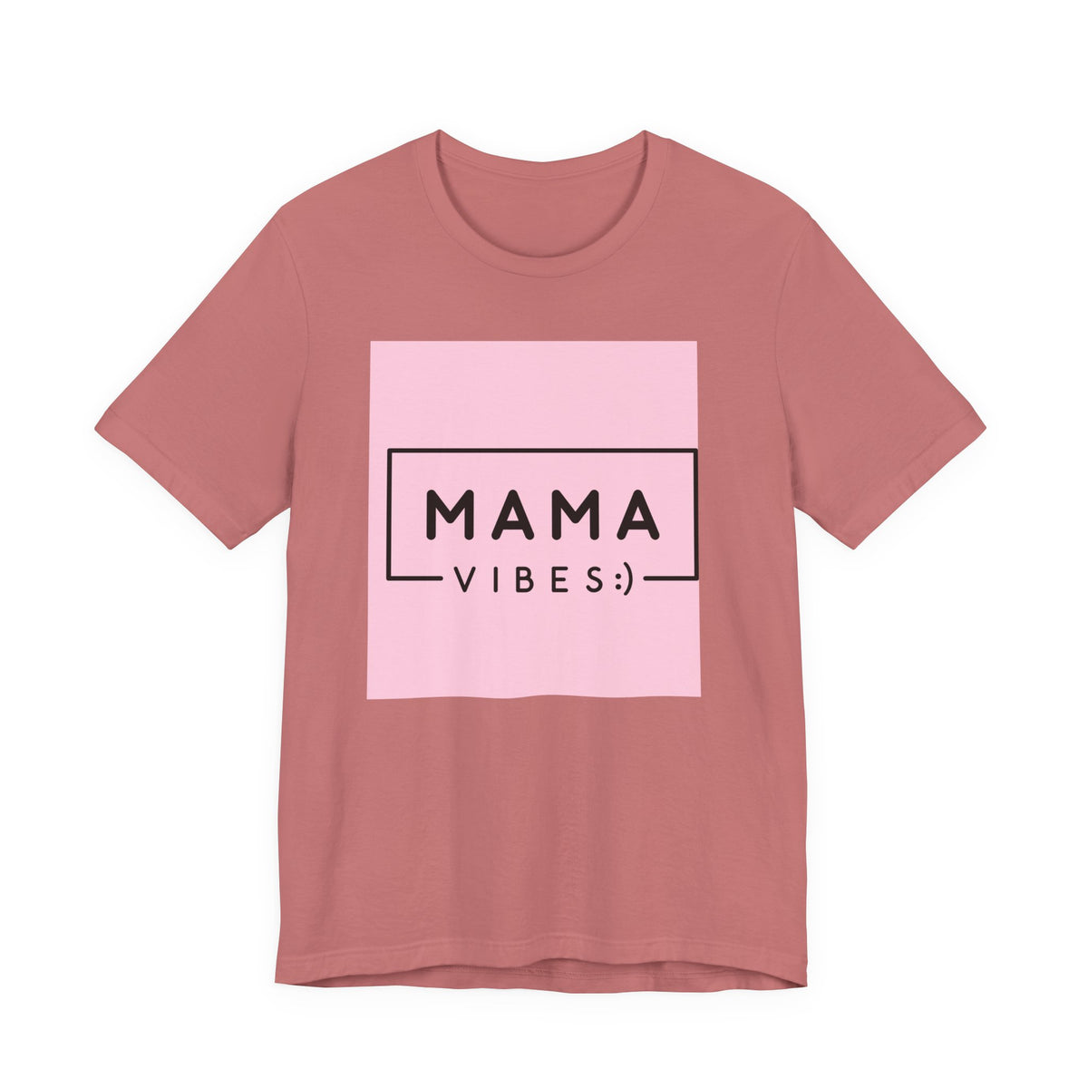 Mama Vibes Pink Graphic Tee – Mothers Day Casual T‑Shirt