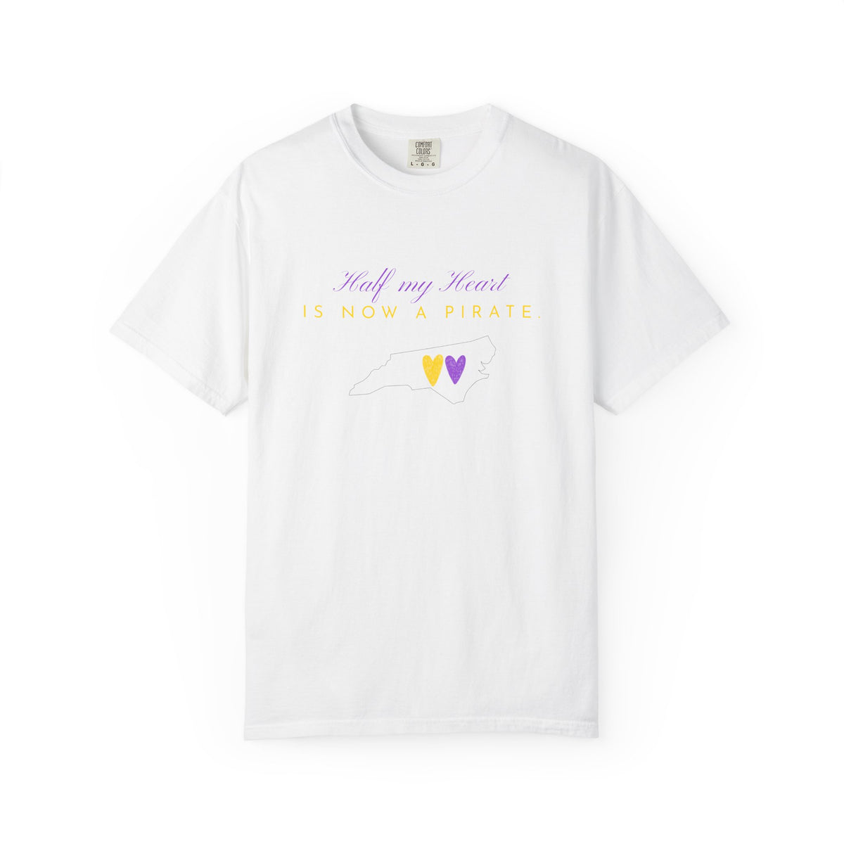 Half My Heart Split In Two T-Shirt — Cute Pastel Hearts Graphic Tee