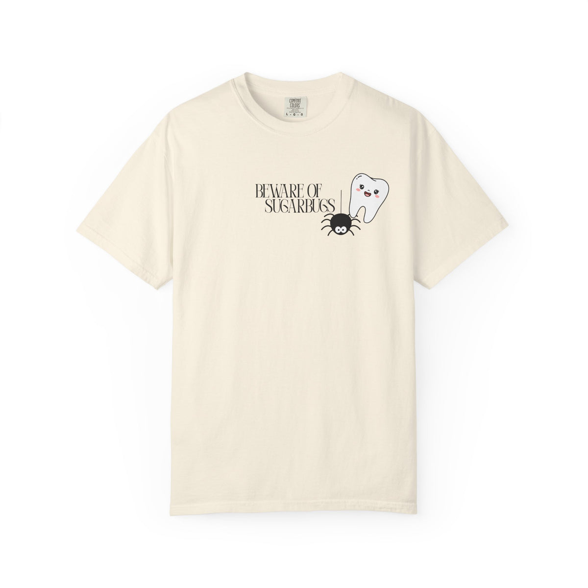 Tooth Fairy Halloween T-Shirt — Cute Witch Tooth with Toothbrush & Spider