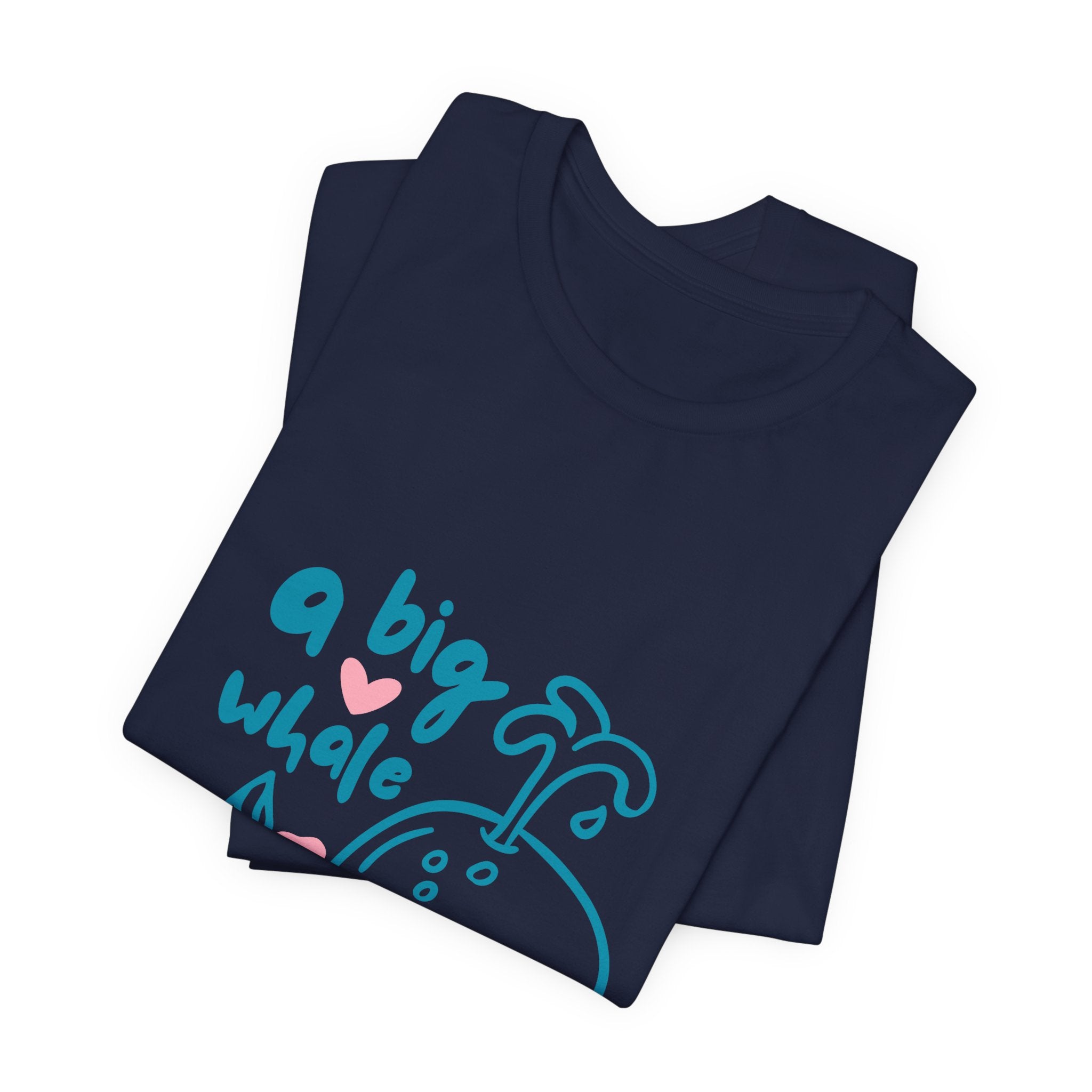 A Big Whale Cute Graphic Tee — Whimsical Ocean Lover T‑Shirt